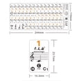 thumbnail image 2 of Transparent 37 49 61 Clavier Électronique 88 Touches Piano Note de Bâton Version de Notation & Partitions pour Touches Blanches, 2 of 6