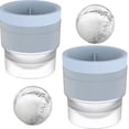 thumbnail image 1 of Molde para bolas de hielo de whisky, molde para cubitos de hielo de cóctel, cubitos de hielo de liberación fácil Vhermosa Utensilios de Cocina, 1 of 5