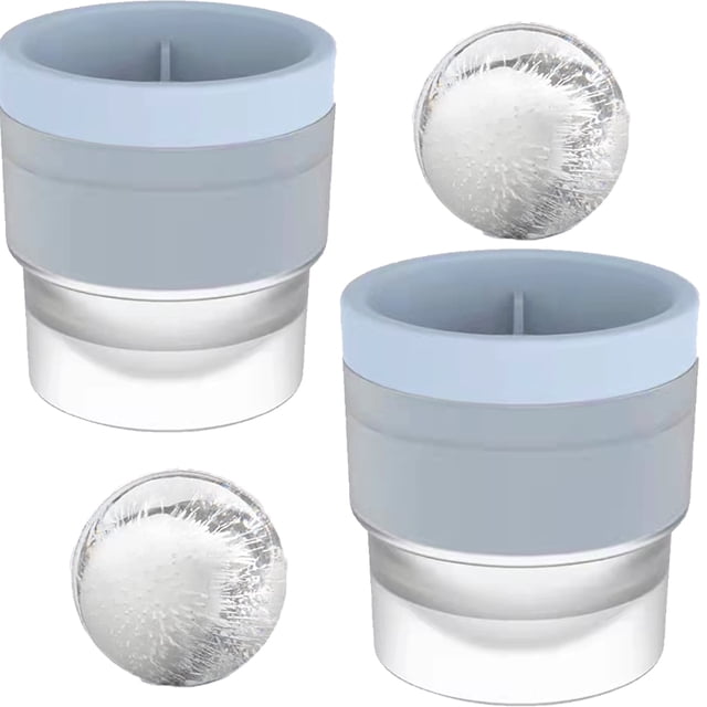 Molde para bolas de hielo de whisky, molde para cubitos de hielo de cóctel, cubitos de hielo de liberación fácil Vhermosa Utensilios de Cocina
