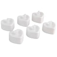 thumbnail image 4 of Luces LED de té con forma de amor, lámpara de vela de luz cálida alimentada por batería para iluminación decorativa, Decoración de mesa de boda, 6 uds., 4 of 8