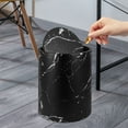 thumbnail image 4 of FRCOLOR Bathroom Garbage Can Marbled Trash Can Office 30.50X26.00X26.00CM Black, 4 of 8
