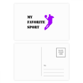 thumbnail image 1 of Like Sports Fitness Balanced Dribble Postcard Set Birthday Mailing Thanks Greeting Card, 1 of 3