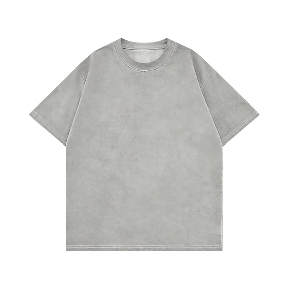 Wlynlyn Mens Casual T-Shirts Oversized Short Sleeves Casual Loose Solid Basic Tee Tops Unisex Crewneck Drop Shoulder Vintage Shirts