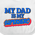 thumbnail image 4 of Inktastic My Dad is My Superhero Boys or Girls Baby Bib, 4 of 4