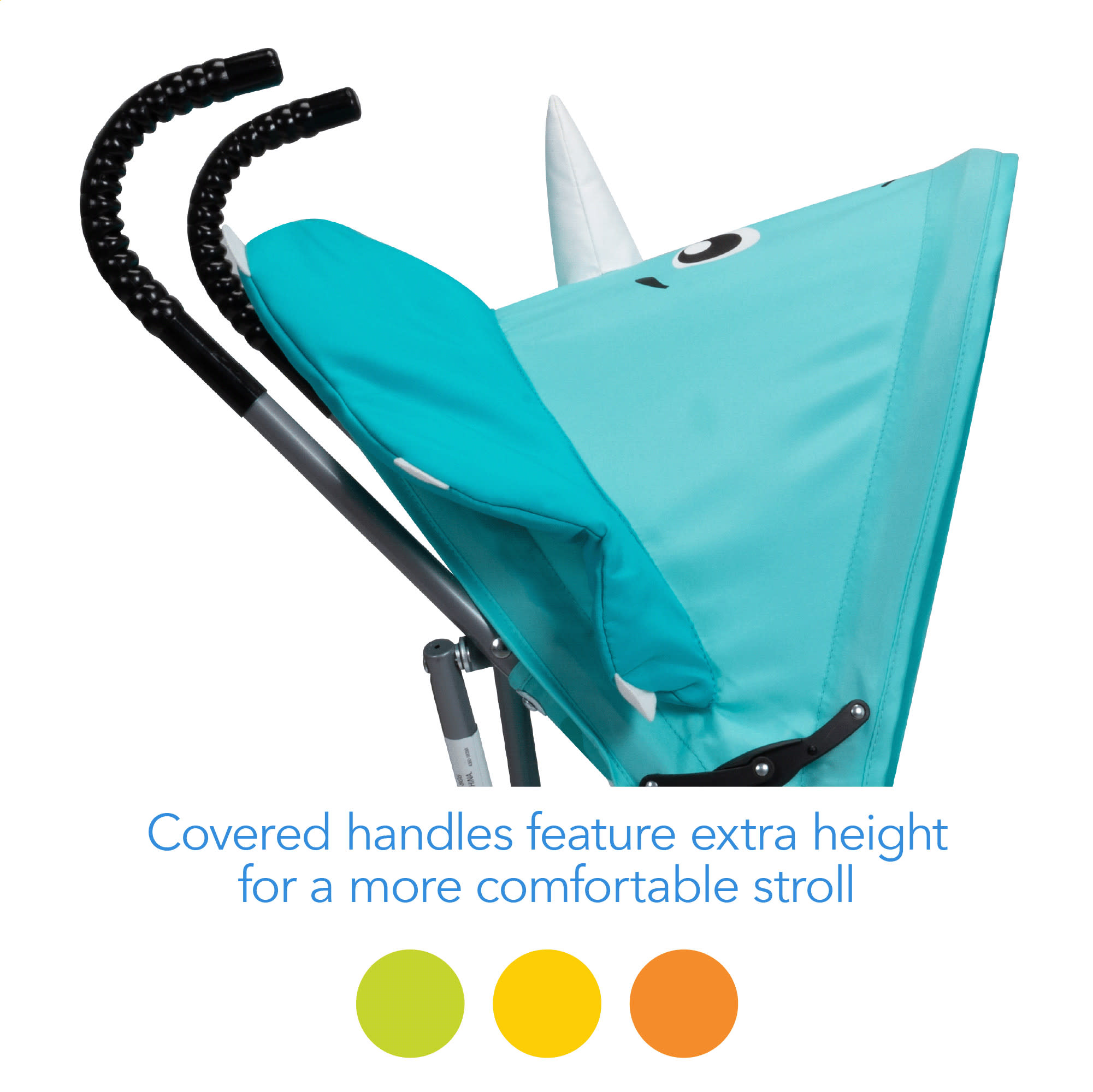Cosco Kids Comfort Height Toddler Umbrella Stroller with Canopy, Donnie Dino - image 5 of 14