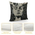 thumbnail image 4 of Chilfamy Trippy Sun and Moon Decorative Pillow Covers Gothic Hourglass Pattern Throw Pillow Covers, Bohemian Stars Galaxy Pillow Covers, Boho Black White Planet Cushion Covers Room Decor White, 4 of 5