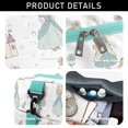 thumbnail image 5 of Women Men Gym Bag,Princess Castle Flower Pattern Small Duffle Bag Spend the Night Bags for Women with Shoes Compartment Washbag,Detachable Shoulder Strap,19.7x8.3x11 Inches, 5 of 5