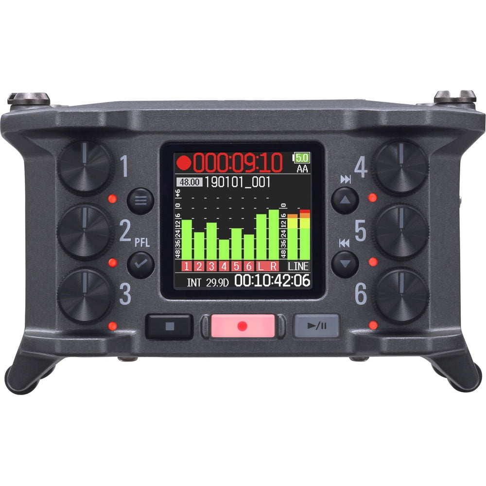Zoom F6 6-Input / 14-Track Multi-Track Field Recorder with AKG K 240 Headphones & NP-F975 Li-ion Battery Bundle