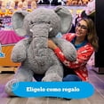thumbnail image 4 of Elefante de Peluche Gigante PELUCHERIA 120 cm, 4 of 5