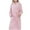 Pink, variant on Women's Lightweight Waffle Full-Length Robe, Soft Bath Robes for Women Warp V Neck Kimono Bathrobe Cozy Knit Spa Robes Trendy Solid Loungewear Nightwear with Belt Pockets,Pink,Large
