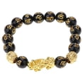 thumbnail image 2 of Paquete De 5 Feng Shui s De Buena Para Hombres Mujeres De De amulèto De Pi Yao Joye Fernando Pulsera de obsidiana Pi Xiu, 2 of 7