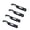 Black 4 Pcs, variant on Fountwell 3-in-1 Stainless Steel Peeling Knife – Multifunctional Fruit & Vegetable Peeler, Beer Bottle Opener, Fish Scaler, Paring Tool for Kitchen