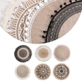 thumbnail image 6 of BCLONG Elegant Jute Placemats with Tassels Heat Insulation Mats Dining Table Home Decor, 6 of 11