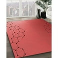 thumbnail image 3 of Ahgly Company Machine Washable Indoor Rectangle Transitional Red Area Rugs, 5' x 8', 3 of 7