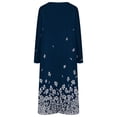 thumbnail image 5 of Vestidos Para Mujer Vestido de Manga Larga Moda Otoño Impresión Causal Cuello en V Botón Vacaciones Bolsillos Vestido Odeerbi ODB172102, 5 of 5