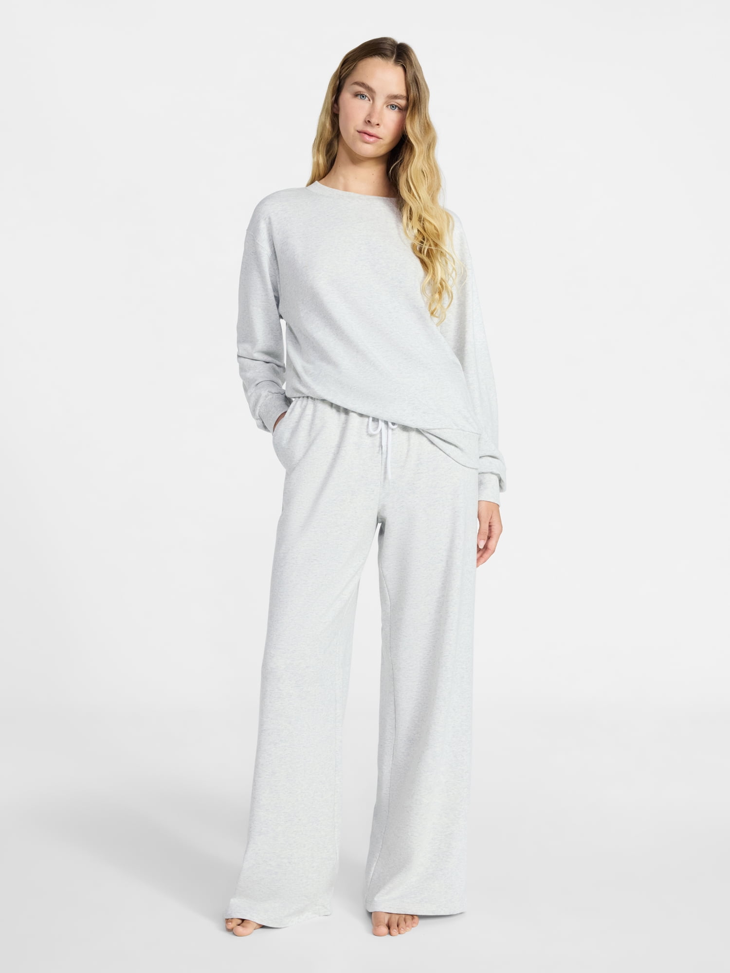 No Boundaries Cozy Sleep Pants, 30.5'' Inseam, Women’s