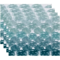 Simply Daisy 18" x 14" Beach Clouds Geometric Print Placemat, Set of 4