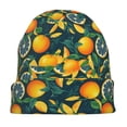 thumbnail image 7 of Gaeub Fresh Orange Print Beanie Hats for Men Women,Winter Caps,Knit Cuffed Beanie,Cuffed Cap,Great for Winter Activities, 7 of 7