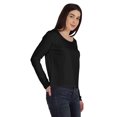 thumbnail image 3 of Inkmeso T-Shirt en Coton à Manches Longues Style de Rue Col Rond pour Femmes, 3 of 7