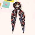 thumbnail image 4 of Women Leopard Printing Long Scarf Ribbons Scrunchie Elegant Hair Tie Ponytail Holder Elastic Hairband for Girl Hair Accessories, 4 of 4