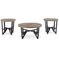 thumbnail image 3 of Signature Design by Ashley Deanlee Table (Set of 3), Grayish Brown & Black, 3 of 7