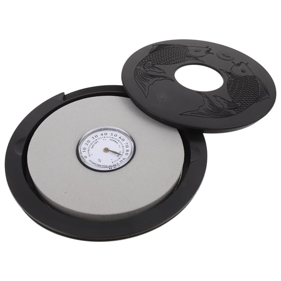 Raindrops  Acoustic Guitar Humidifier Amplifier Stand Humidity Meter Black