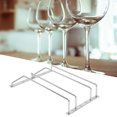 thumbnail image 2 of Peahefy Support de Vaisselle Suspendu, Support de Verre à Vin à Double Rangée, Support de Vaisselle en Acier Inoxydable à Double Rangée sous Armoire, 2 of 9