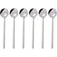 thumbnail image 1 of Coffee Spoon Stainless Steel Round Spoon Mini Long Handle Teaspoon Coffee Stirring Spoon Coffee Sugar Dessert (silver) (6pcs), 1 of 5