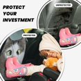 thumbnail image 4 of Kdxio Funny Cat Print 2 Pack Car Kick Mat Seat Cover Back Protector Mat with Pockets for Organizer Backseat Protector and Storage Anti Kick Pad for Vehicles, 4 of 9
