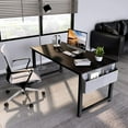 thumbnail image 2 of CubiCubi Modern Computer Desk with Extra Strong Legs, Sturdy Office Desk for Home Office, Simple Style Writing Desk, 55",Black, 2 of 8