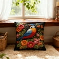 thumbnail image 6 of Yeciiwht Retros Floral and Birds Themed Pillow Covers 18x18 Inches, Printed Throw Pillow Covers Sofa Cushions Cover Embroidered Pillow Case for Living Room, Bedroom, Home Decor, 6 of 6
