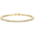 thumbnail image 3 of Women's Baguette Cut Iced Out Diamond Watch - Drop it Down with This Bling'ed Out Crystal Tennis Bracelet on Your Wrist Ladies! - ST10372MLA-TB (ST10372SLA Rubber Gold Blk/Blk- TB), 3 of 9