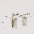 thumbnail image 2 of Sumdeal Luxurious Modern Dining Table,White, 2 of 5
