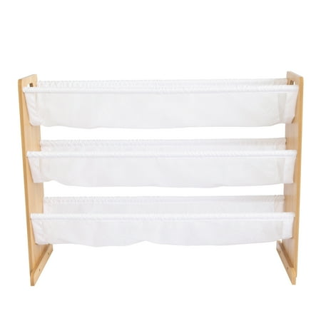 Humble Crew Journey Stuffed Animal Organizer with 3 Tiers, Natural/White