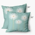 thumbnail image 3 of Simply Daisy 20 in x 20 in Scandinavian Blue Light Blue Polyester Throw Pillow, 3 of 3