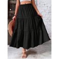 thumbnail image 7 of Cuteduck Women's Flowy Pleated Tiered Skirt Casual A-Line Midi Skirt S-2XL, 7 of 7