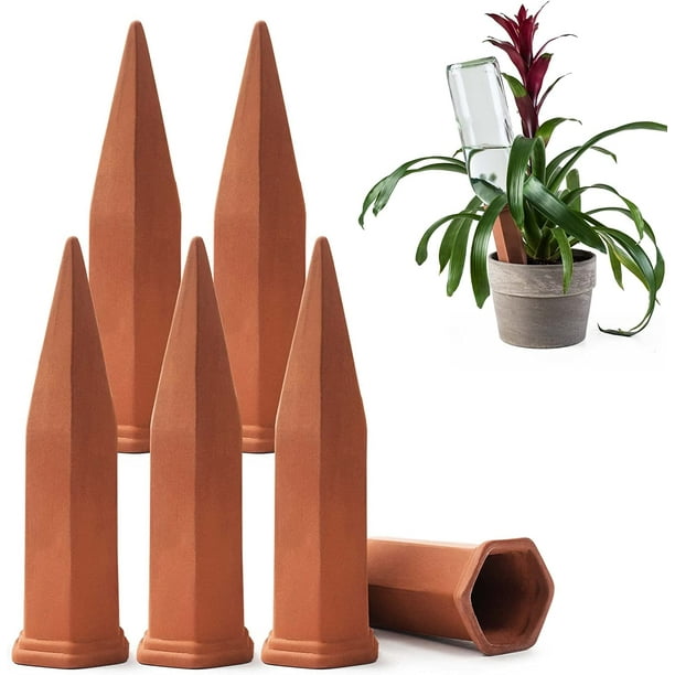 Oyajia 6 PCS Plant Self Watering Stakes Automatic Terracotta Irrigation