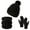 🔥 Black, variant on Sentmoon 3PCS Scarf and Warm Hats for Men,Thermal Gloves Solid Color Travel and Everyday Womens Shawl Gifts for Older Women Scarves for Women Lightweight