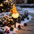 thumbnail image 6 of Christmas Solar Stake Light, Water-Proof Outdoor Solar Christmas LED Decorations with Gnome & Flower for Patio Yard Lawn, Holiday Party Decor, 6 of 6