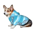 thumbnail image 7 of Fotbe Dolphin Print Small Dog Sweater Hoodies Pet Grey Hooded Soft Fleece Sweatshirts with Pocket Fall Winter Puppy Cat Sweaters Warm Clothes-Medium, 7 of 7