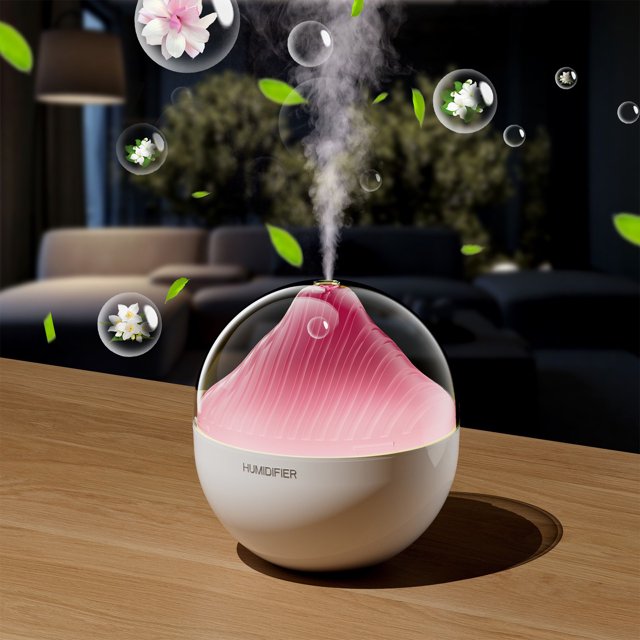 Ganfancp Humidificador Forma Paisajes Humidificador Usb Humidificador de Sobremesa con Luces Led para Oficina Dormitorio y Salón Hidratar y Purificar El Ambiente Rebajas Flash Deals 1X Humidificador