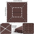thumbnail image 2 of 44Pcs Interlocking Patio Deck Tiles, 12 x 12in, Waterproof Floor Tiles for Porch, Poolside, Balcony, Backyard, Red Brown, 2 of 9