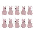 thumbnail image 1 of 10Pcs Luminous Bunny Colorful Glowing in The Dark Miniature DIY Resin Craft Ornament Cute Resin Rabbit Statue Model Phone Case Decor Small Gift, 1 of 4
