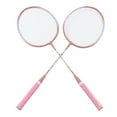 thumbnail image 4 of Badminton Rackets Set, Professional Pink Badminton Rackets Wear Resistant  For Beginner, 4 of 8