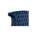 thumbnail image 6 of Sophia Queen 5 Pc Vanity Upholstery Bedroom Set Made With Wood in Blue, 6 of 18