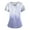05 Light Purple, variant on Scrubs for Women Plus Size V Neck Lightweight Basic Tees for Women Gradient Color Stretch Casual Short Sleeve with Pockets Blue Size S