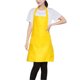 thumbnail image 2 of Delantal Jygee wps de poliéster con cuello halter, diseño simple y color liso, para camarero, panadero, chef y con pechera completa, color dorado, 2 of 8