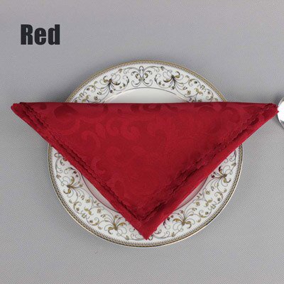 Gran oferta, 10 unidades por lote, decoración para fiesta de boda, servilletas de poliéster de 48cm para mesa cuadrada, pañuelos de bolsillo para el hogar de tela plegable para banquetes de Hotel Zhivalor 2024729-6