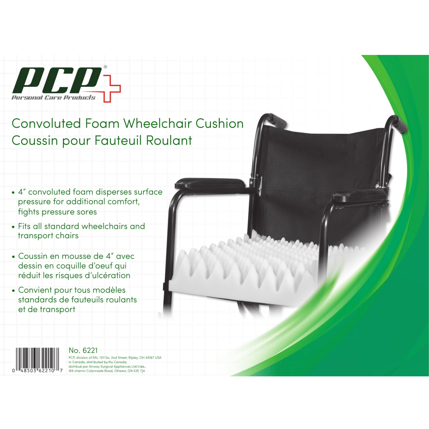 PCP Convoluted Foam Wheelchair Cushion