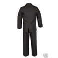 thumbnail image 4 of 5pc Boy Formal Wedding Party Brown Pinstripes Tuxedo Suit Baby Kid Teen sz S-12, 4 of 8